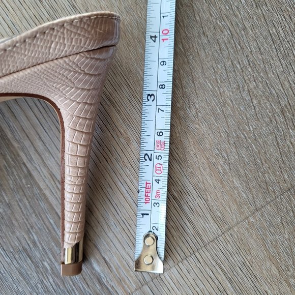 Aldo Nude Sling Back High Heel Size 9 - Picture 8 of 15